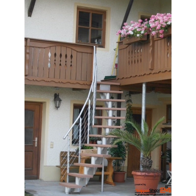 Außentreppe ÖkoStep 210  Breite 76 - 90 cm