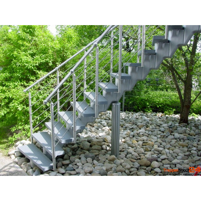 Außentreppe ÖkoStep 260  Breite 90 cm
