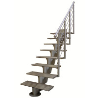 Außentreppe AluStep 210  Breite 75 cm
