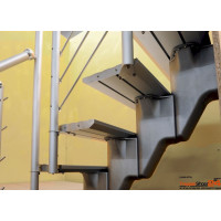Außentreppe AluStep 260 mit Podest 100