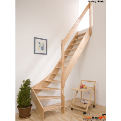 Raumspartreppe Solling 12 Steigungen 1/4 gewendelt oben...