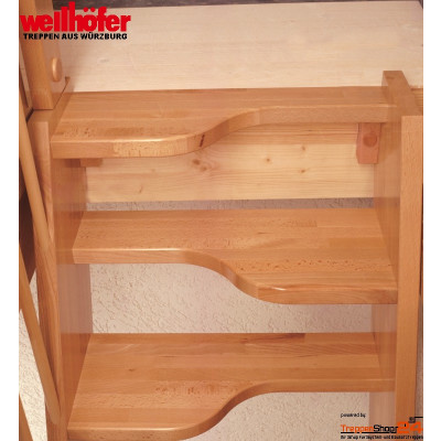 Raumspartreppe TopStep Eiche