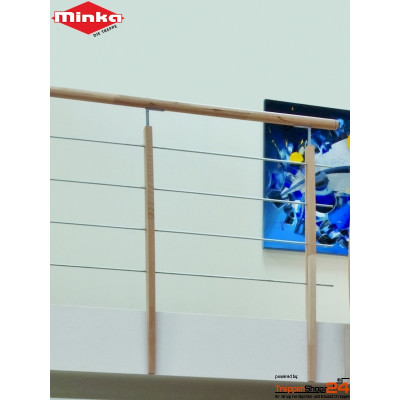 Raumspartreppe Home 1/4 gewendelt Buche