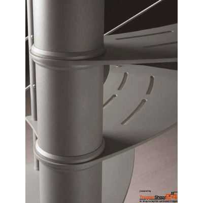 Spindeltreppe Ciclamnino K Curve Ø 140 cm