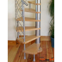 Spindeltreppe Ninfea Inox Ø 220 cm