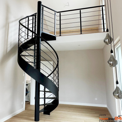 Spindeltreppe Rosa C Steel Ø 160 cm
