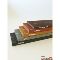 Kunststoffstufen 50 mm geriffelt, 50 x 30 x 5 cm, hellbraun, rotbraun oder dunkelbraun, für den Aussenbereich verrottungsfest, kein WPC enthält kein Holz! Andere Abmessungen gegen Aufpreis.