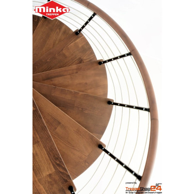 Spindeltreppe Venezia Ø 120 cm Eiche