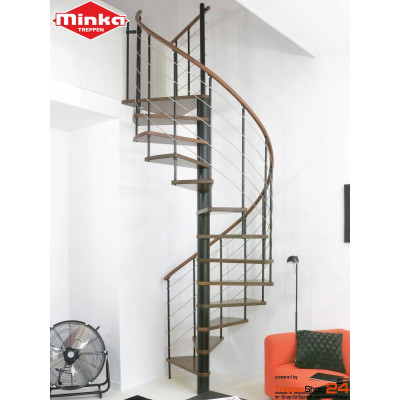 Spindeltreppe Venezia Ø 140 cm Eiche