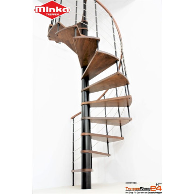 Spindeltreppe Venezia Ø 140 cm Eiche