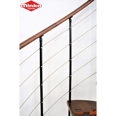 Spindeltreppe Venezia Ø 140 cm Eiche