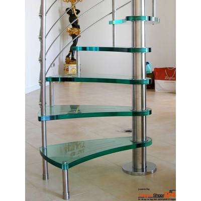 Spindeltreppe Orchidea Curve Inox Ø 120 cm