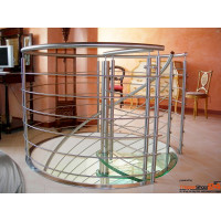 Spindeltreppe Orchidea Curve Inox Ø 160 cm