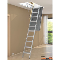 Bodentreppe AluDrei WS3D 126x50 bis 140x80 cm, Maßanfertigung