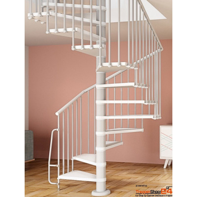 quadratische Spindeltreppe Flow Q 120x120, 10 Steigungen...