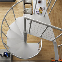 Spindeltreppe SLIM Ø 140 cm