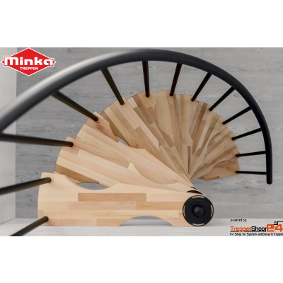 Sparspindeltreppe Suono Smart Ø 140 cm