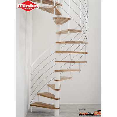 Spindeltreppe Venezia Smart Eiche Ø 120 cm