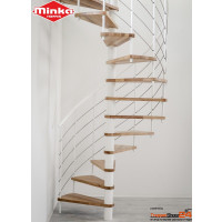 Spindeltreppe Venezia Smart Eiche Ø 120 cm