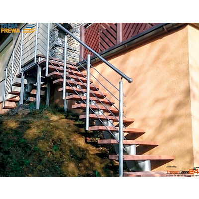 Außentreppe ÖkoStep 260 mit Podest 90