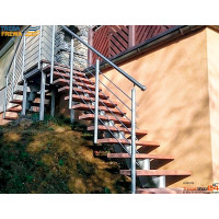 Außentreppe ÖkoStep 260 mit Podest 90