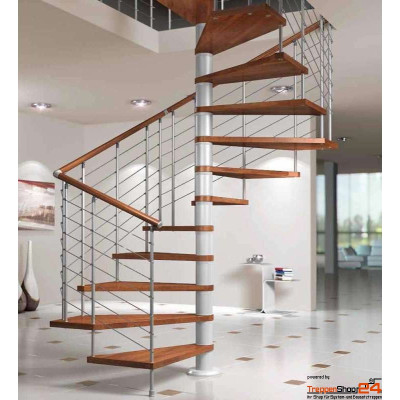 quadratische Spindeltreppe Sliver FX 112x112 cm, 10...