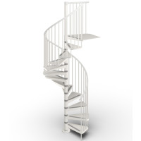 Spindeltreppe Gamia Metal Ø120 cm weiss