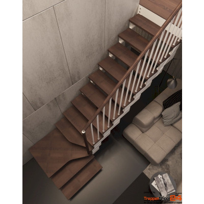 Stahlwangentreppe Composity Tube B74 cm