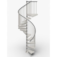 Spindeltreppe Exterior Zink Color Ø160 cm
