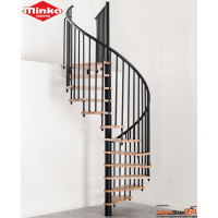 Spindeltreppe Spiral Smart Ø 140 cm Buche