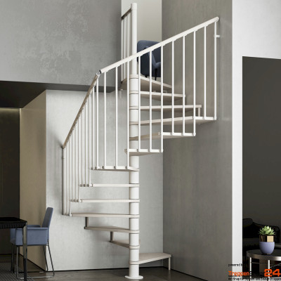 quadratische Spindeltreppe Tekla 120 x 120 cm, 13...