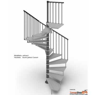 Spindeltreppe Tekla 120 x 120 cm