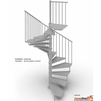 Spindeltreppe Tekla 120 x 120 cm