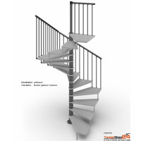 Spindeltreppe Tekla 140 x 140 cm