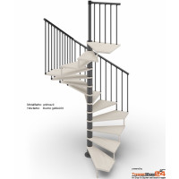 Spindeltreppe Tekla 140 x 140 cm