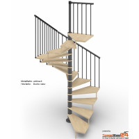 Spindeltreppe Tekla 140 x 140 cm