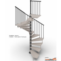 Spindeltreppe Tekla 140 x 140 cm