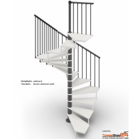 Spindeltreppe Tekla 140 x 140 cm