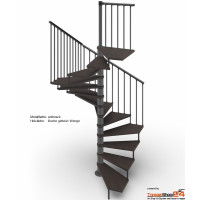 Spindeltreppe Tekla 140 x 140 cm