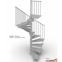 Spindeltreppe Tekla 140 x 140 cm