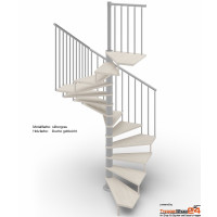 Spindeltreppe Tekla 140 x 140 cm
