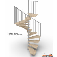 Spindeltreppe Tekla 140 x 140 cm