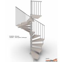 Spindeltreppe Tekla 140 x 140 cm