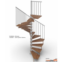 Spindeltreppe Tekla 140 x 140 cm