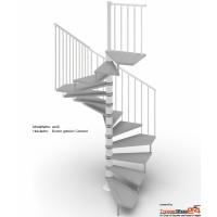 Spindeltreppe Tekla 140 x 140 cm