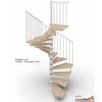 Spindeltreppe Tekla 140 x 140 cm