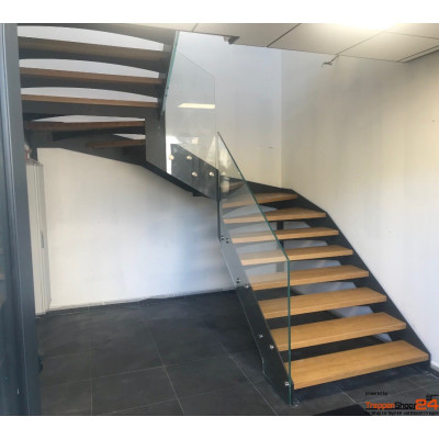 Stahlwangentreppe Ibisco P Fascia als...