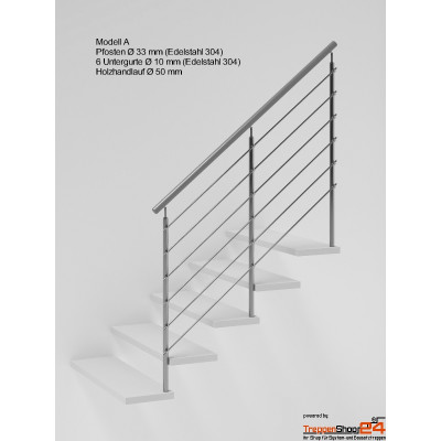 Mittelholmtreppe Geranio Steel A Zick Zack