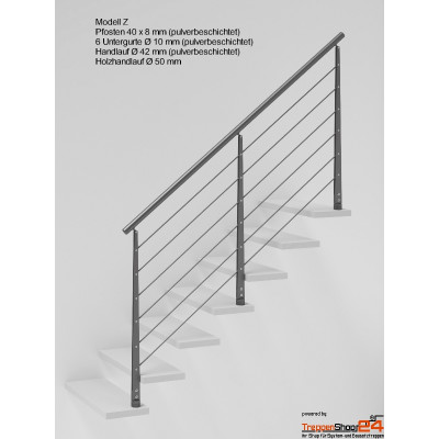 Stahlwangentreppe Ibisco Z Monolama Fascia