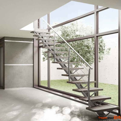 Mittelholmtreppe Zen K Inox als Maßanfertigung...